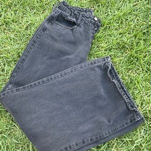 mom jeans size 26 flare high rise